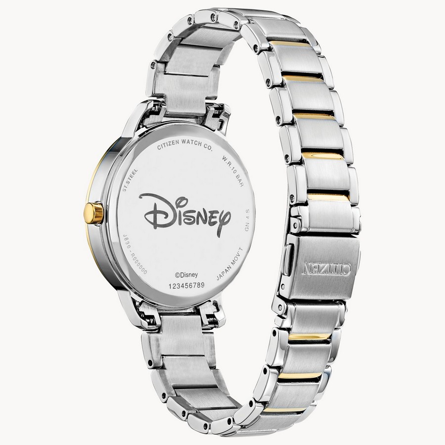 Đồng Hồ Citizen Mickey Crystal Nữ Bạc Vàng